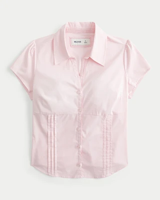 Short-Sleeve Poplin Shirt