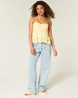 Tiered Halter Babydoll Top