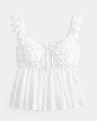 Easy Smocked Off-the-Shoulder Blouse