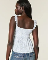 Easy Smocked Off-the-Shoulder Blouse
