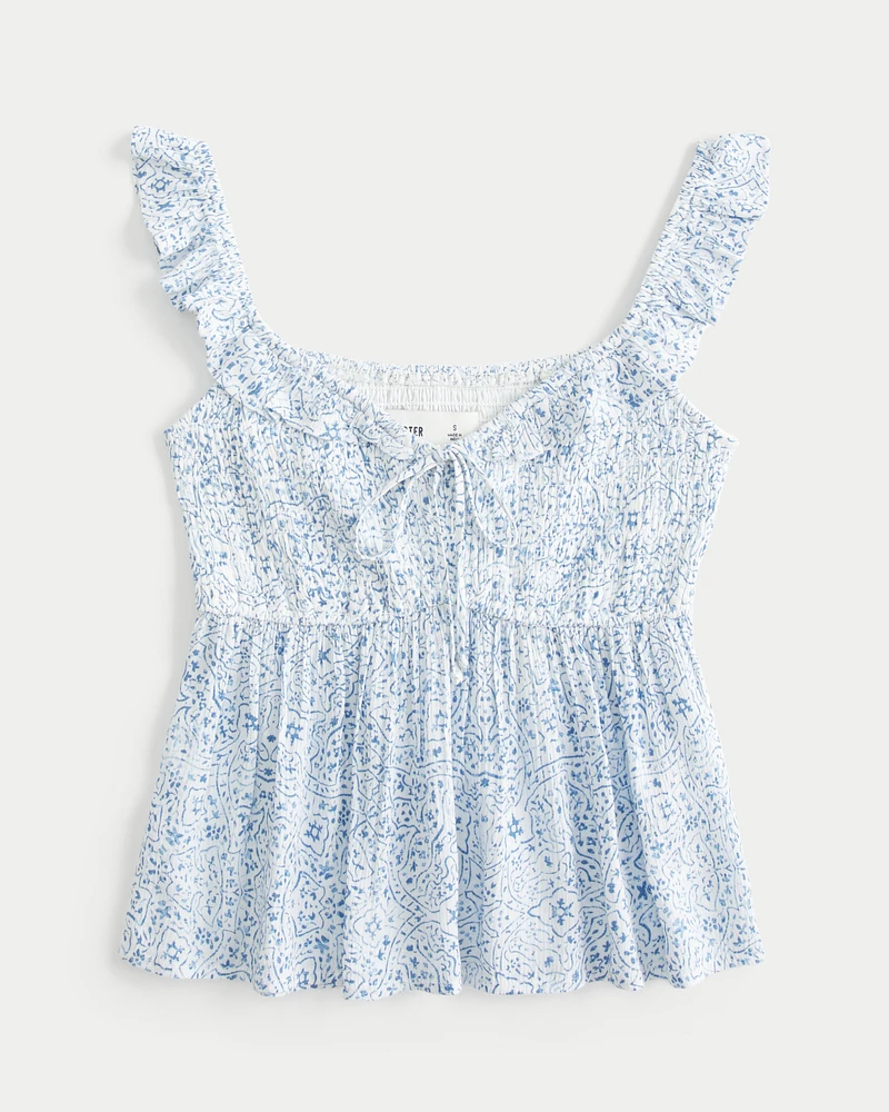 Easy Smocked Off-the-Shoulder Blouse
