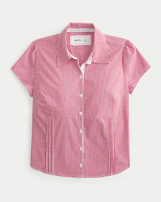Short-Sleeve Poplin-Shirt