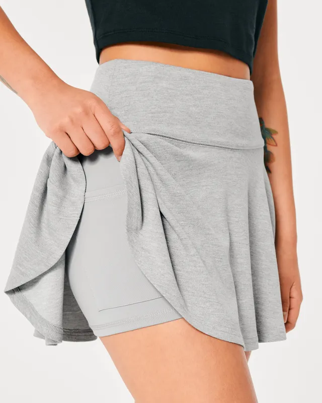 Tangerine Womens Athletic Stretchy Skort - Skirt/Shorts - Gray - Size XL -  Helia Beer Co