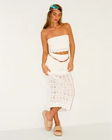 Crochet-Style Maxi Skirt