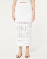 Crochet-Style Maxi Skirt