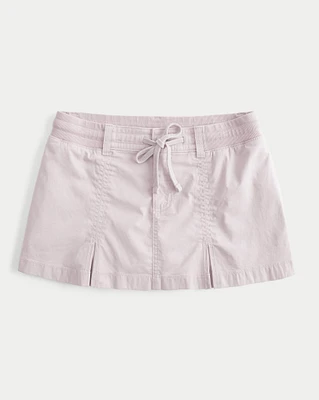 Low-Rise Pleated Mini Skort