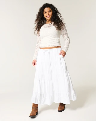 Tiered Maxi Skirt