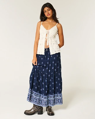 Tiered Maxi Skirt
