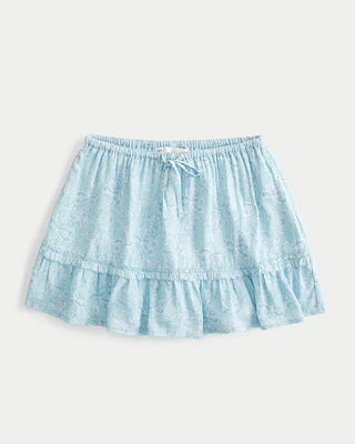 Drop-Waist Mini Skort