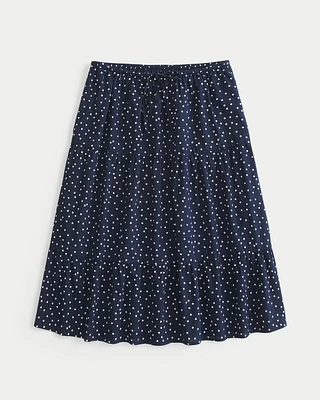 Polka Dot Midi Skirt