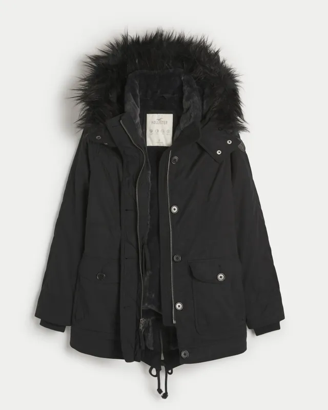 Hollister Parka Black - $45 (67% Off Retail) - From Miriam