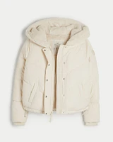 Ultimate Faux Fur-Lined Hooded Puffer Jacket