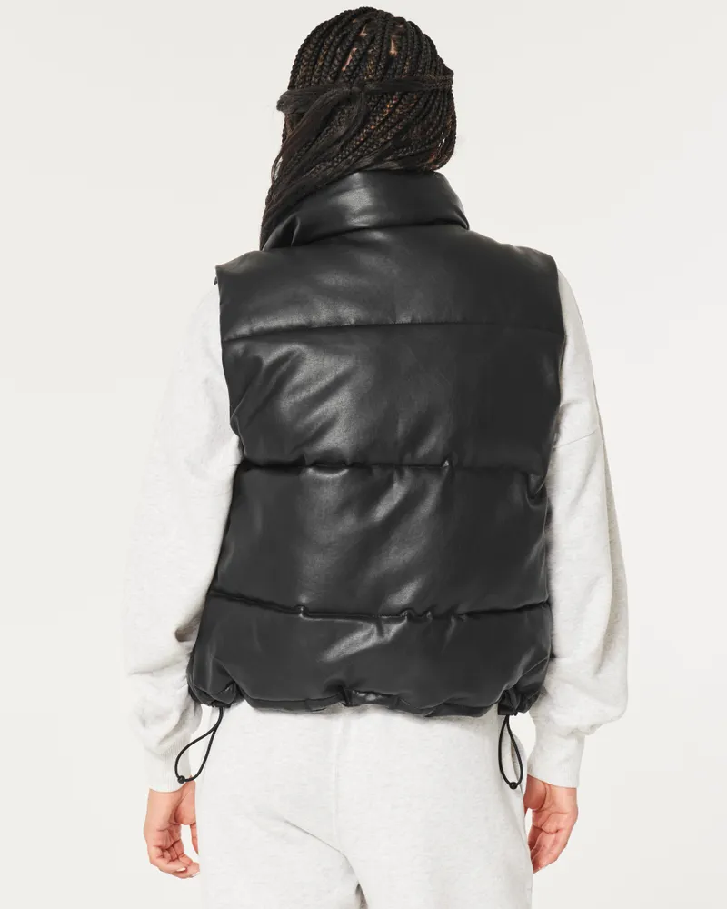 Ultimate Vegan Leather Puffer Vest