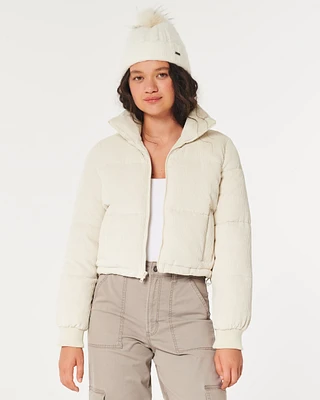 Ultimate Corduroy Mini Puffer Jacket