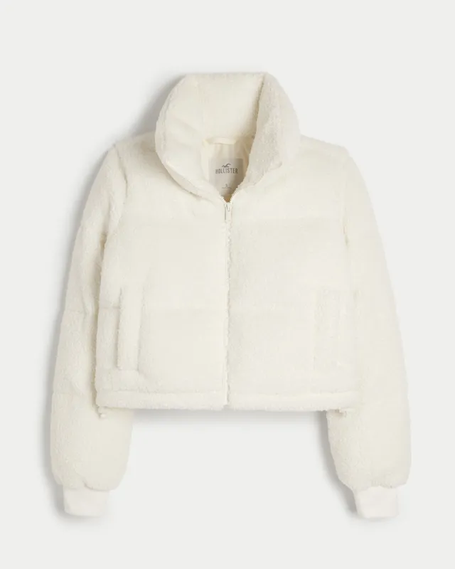 Hollister Co. Fur Hooded Sweaters for Women