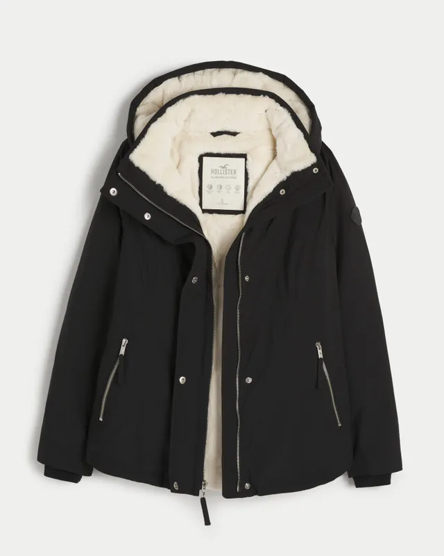 Hollister All-Weather Faux Fur-Lined Jacket