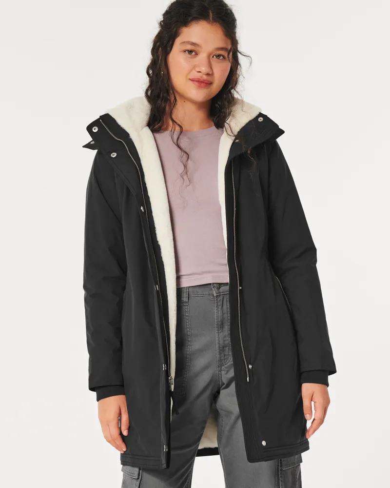 Women's All-Weather Faux Fur-Lined Jacket, Women's