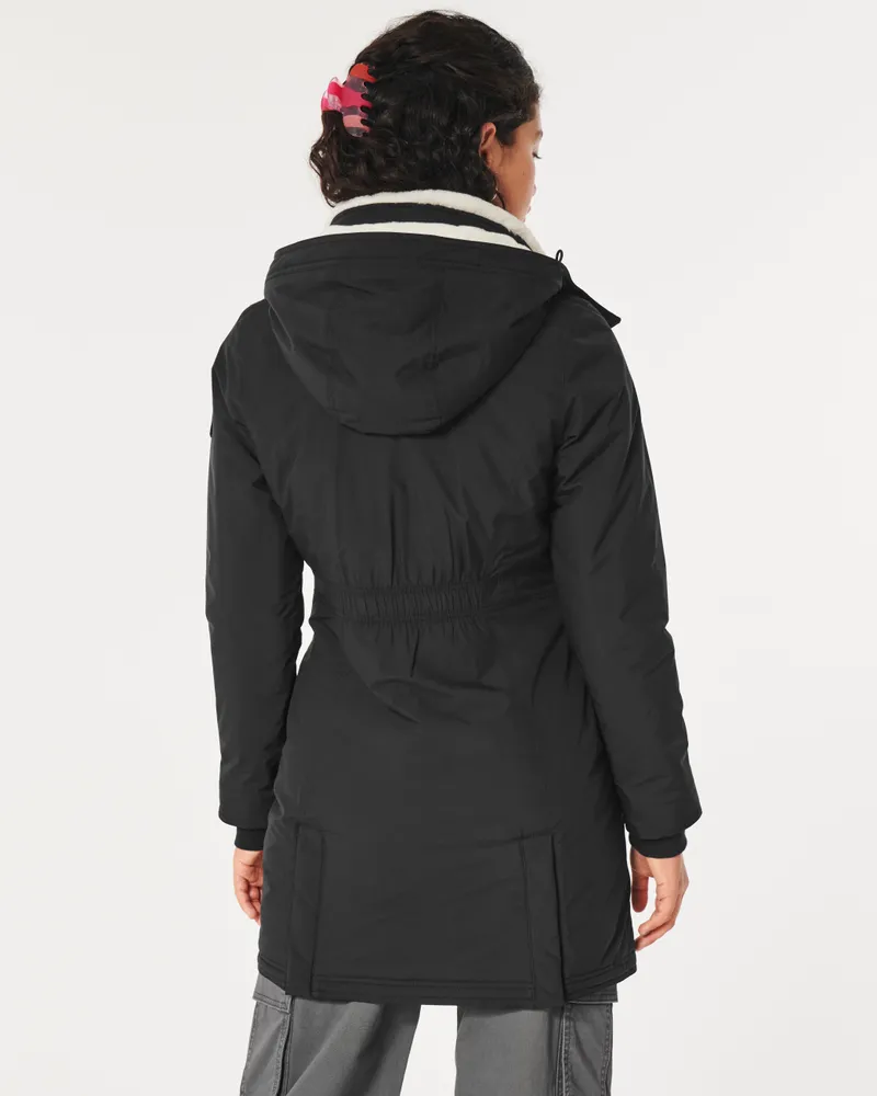 Hollister Co. FAUX FUR-LINED ALL-WEATHER JACKET - Winter jacket