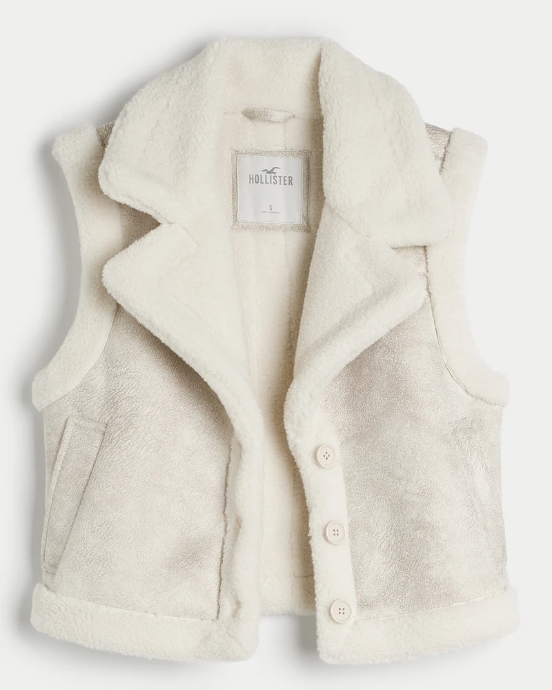 Faux Shearling Vest