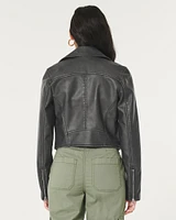 Vegan Leather Biker Jacket