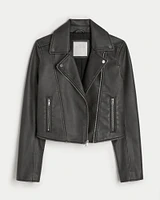 Vegan Leather Biker Jacket