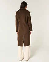 Wool Blend Longline Coat