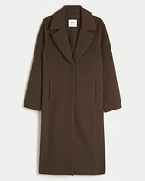 Wool Blend Longline Coat