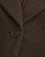 Wool Blend Longline Coat