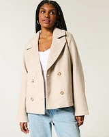 Wool Blend Peacoat