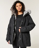 Faux Fur-Lined Parka