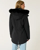 Faux Fur-Lined Parka