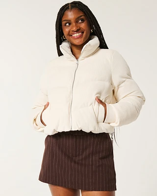 Ultimate Corduroy Mini Puffer Jacket