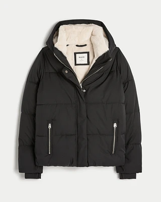 Faux Fur-Lined All-Weather Puffer Jacket