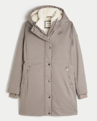 All-Weather Faux Fur-Lined Parka