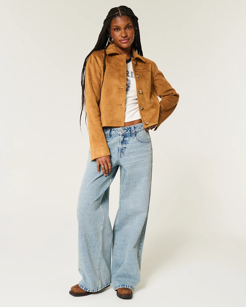 Faux Suede Jacket