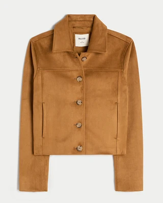 Faux Suede Jacket