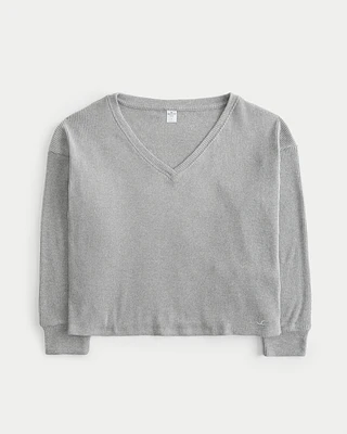 Easy Cozy Ribbed Long-Sleeve Top