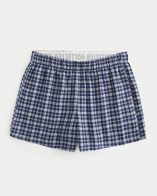 Flannel Boxer Shorts