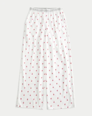 24/7 Wide-Leg Flannel Pajama Pants