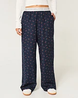 24/7 Wide-Leg Flannel Pajama Pants