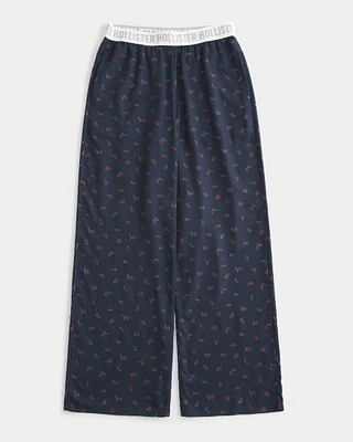 24/7 Wide-Leg Flannel Pajama Pants