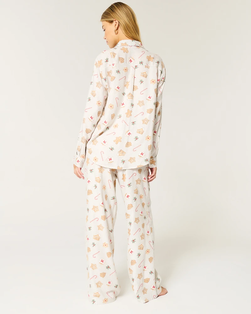 Long-Sleeve Pajama Shirt & Pants Set