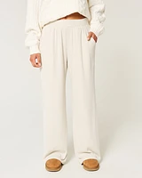 Cozy Ribbed Baggy Pants