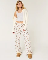 Cozy Wide-Leg Pajama Pants