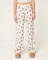 Cozy Wide-Leg Pajama Pants