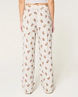 Cozy Wide-Leg Pajama Pants