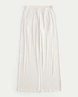 Cozy Ribbed Wide-Leg Pants