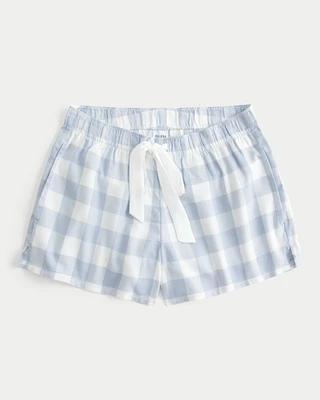 Flannel Tie Shorts