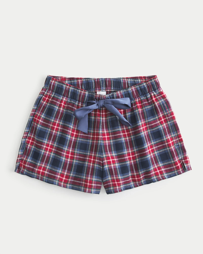 Flannel Tie Shorts