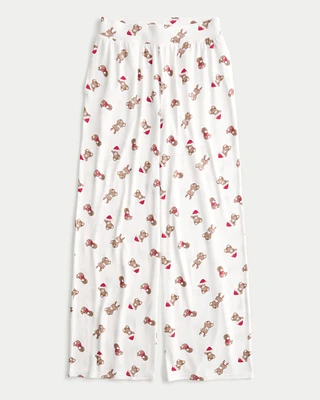 Cozy Wide-Leg Pajama Pants